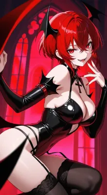 女子高生はセクシーな悪魔に覚醒する………♡【霧島 紅葉】