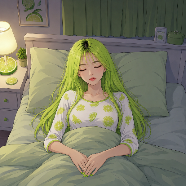 おやすみ🌙（ライムちゃん）