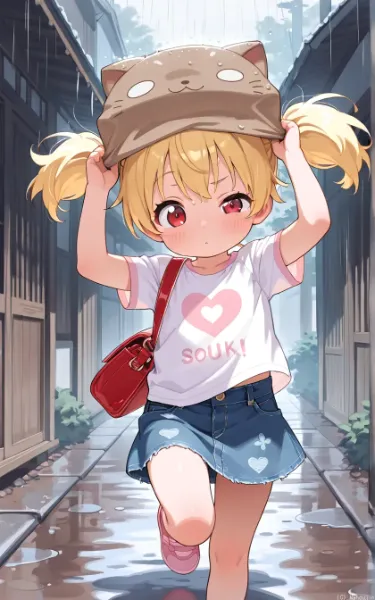 雨に降られて