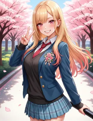 【その着せ替え人形は恋をする】喜多川海夢卒業式