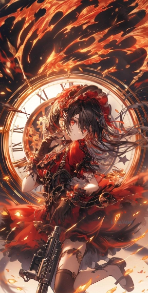 【時を紡ぐ少女の炎】 \"The Flame of a Girl Weaving Time\"