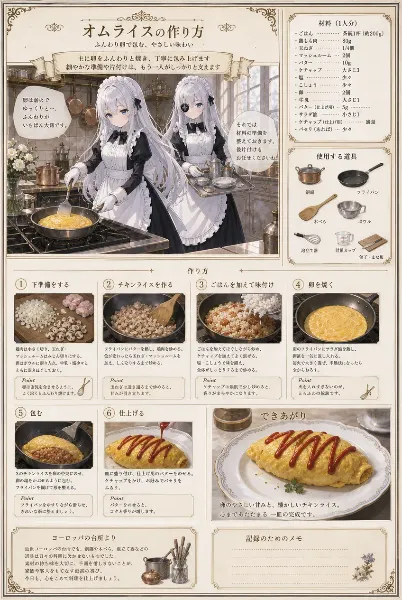オムライスの作り方