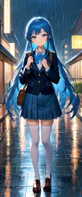 雨の帰り道