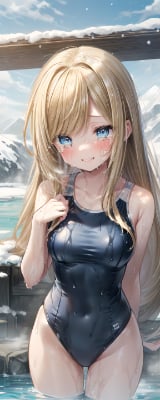 寒中…、露天風呂