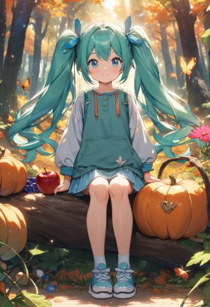 カボチャと少女