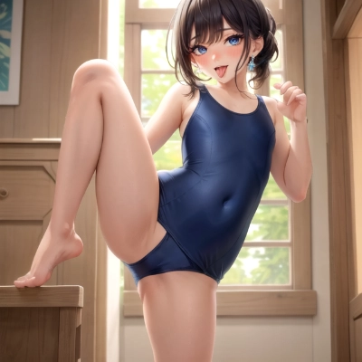 [R-18] スク水妊婦 (20枚)