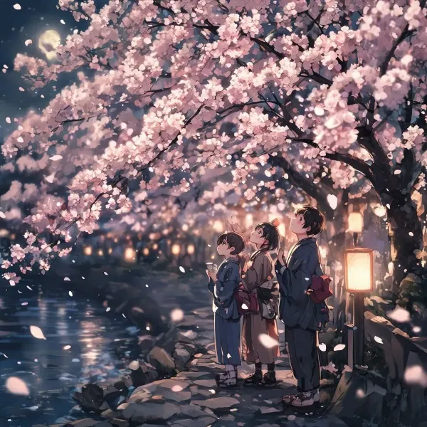 夜桜