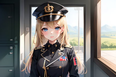 軍服女子