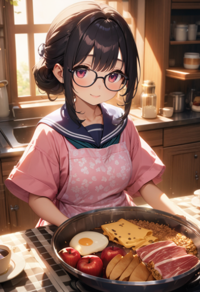 朝ごはん食べて