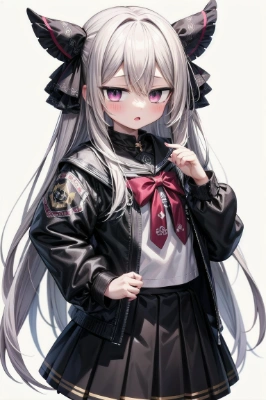 白髪少女（困惑）