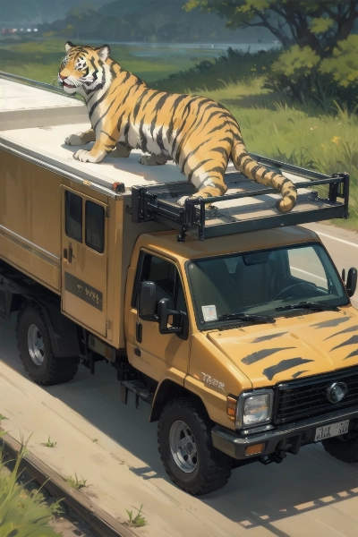 トラに乗っ取ら(トラ)れた