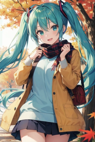 秋のミクさん🍁