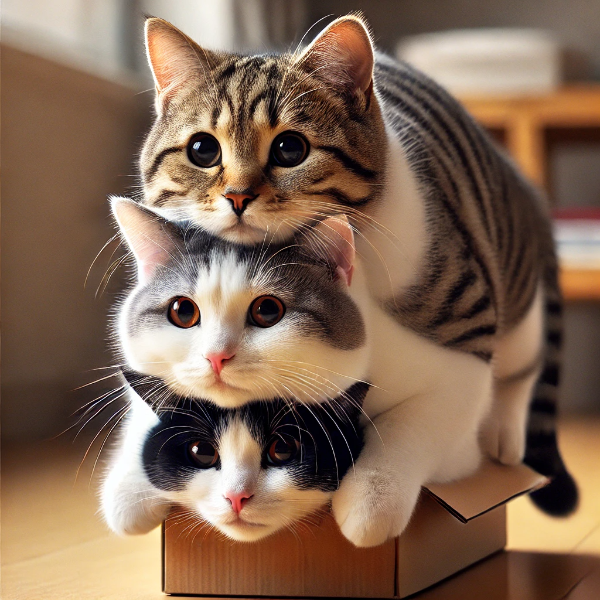 ちょっと箱が小さいにゃ