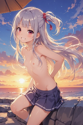 上裸の女の子見るだけ