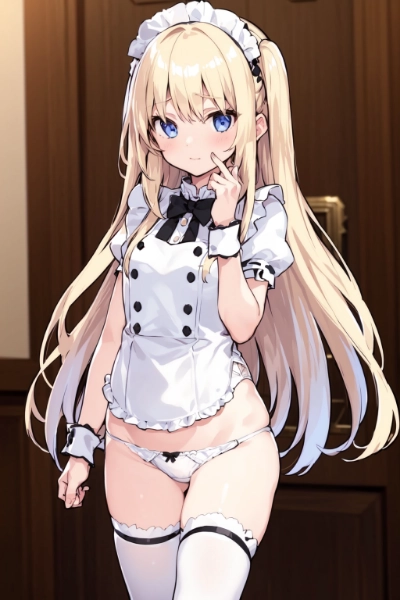 パンツ見せメイド