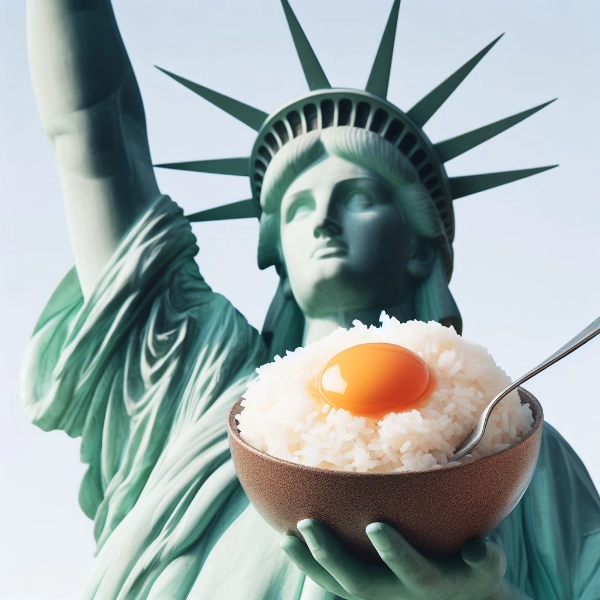 自由の卵かけご飯