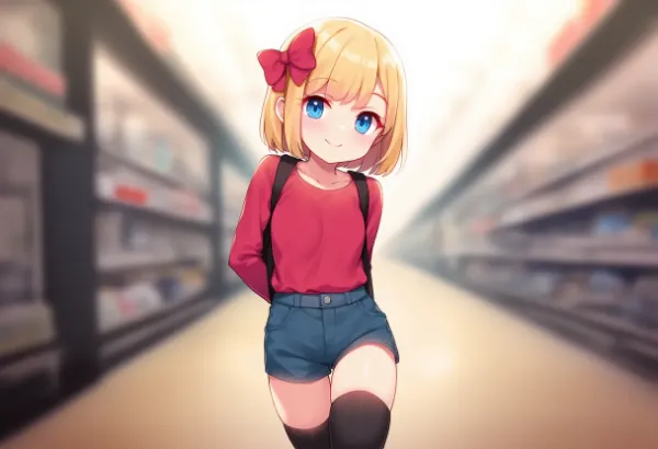 お買い物にきた