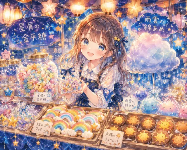 星降る夜の魔法のお菓子屋さん。