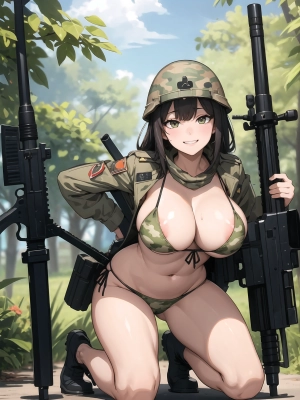 兵隊さんのおっぱい