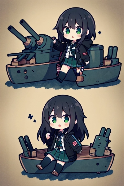 戦艦 大宮改二(おおみや)&駆逐艦 東大改二(とうだい)