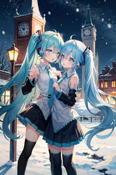 雪の降る夜でも二人なら寒くない