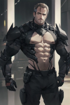 Wearing Exoskeleton Daddy