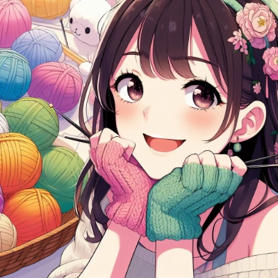 気合い入れて編むぞ～！