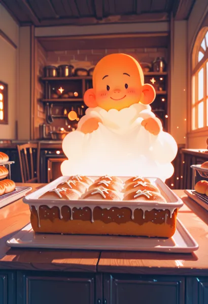 ふわふわ精霊のパン作り冒険