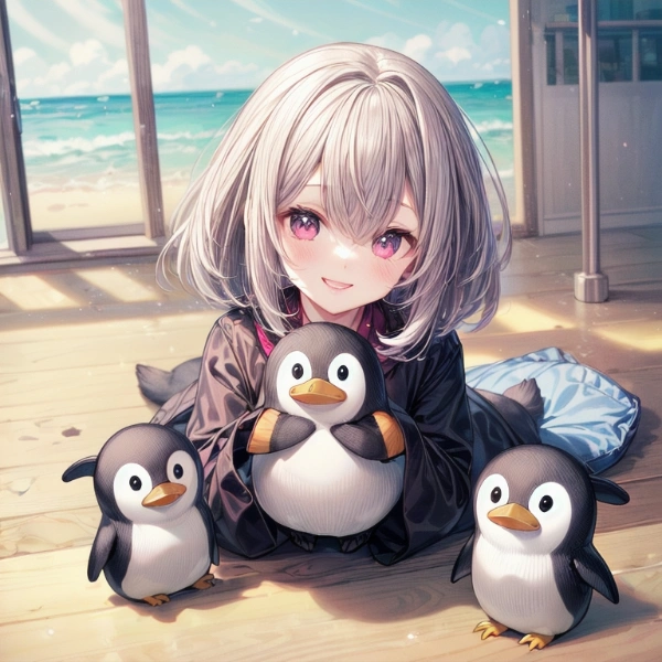 ペンギンのぬいぐるみ