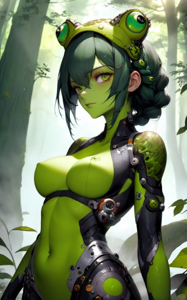 カエルガール　変身後