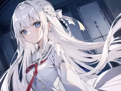 #25 白髪少女