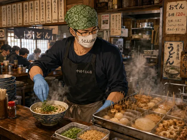うどん屋のサイドメニュー
