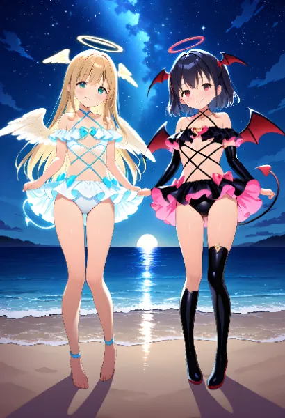 天使ちゃんと悪魔ちゃんのセクシーバージョン