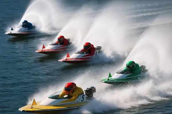 波しぶきを駆け抜ける挑戦者たち