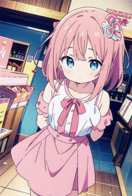 ピンクのスカート☆