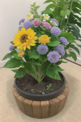 ドライフラワーになる前のフラワー