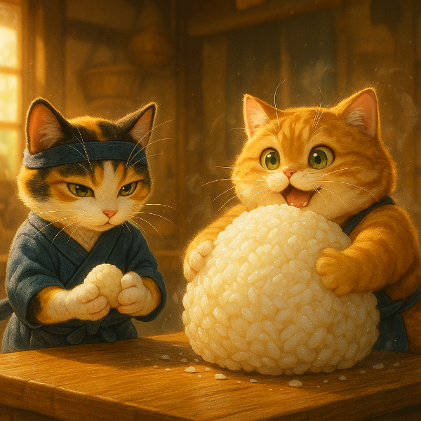 猫忍者のおにぎり大作戦