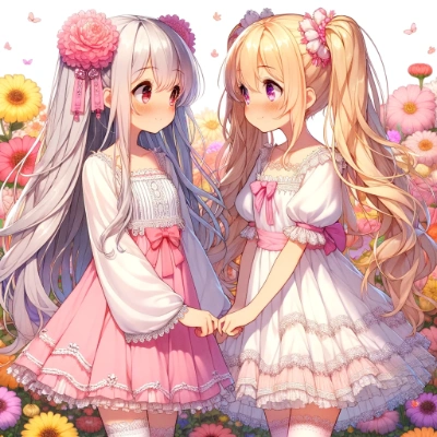dalle3で百合(失敗)