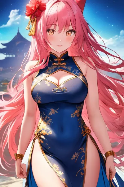 狐娘の月下の誘惑