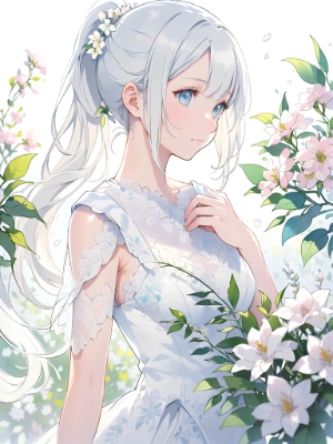 white dress