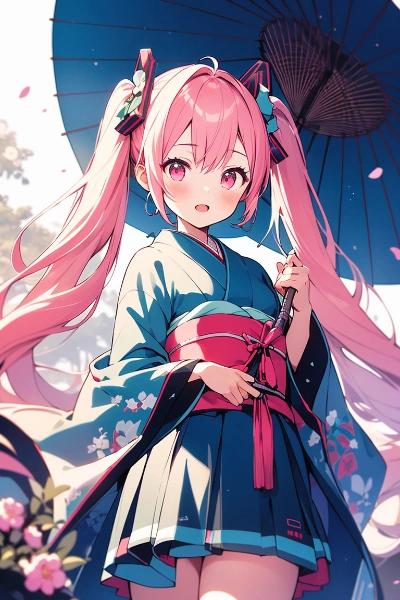 桜の国の少女と緑の国の少女