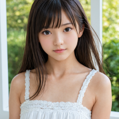 白ワンピ