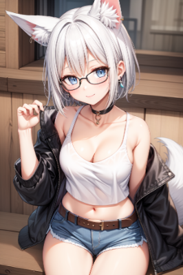 ケモミミメガネちゃん