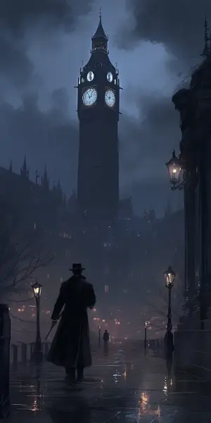 夜のヨーロッパと怪人