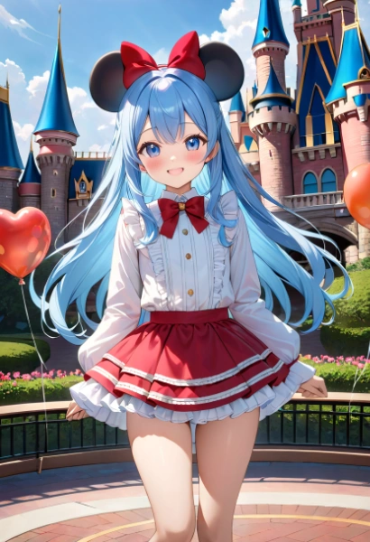 ディズニーランド！カチューシャは絶対！