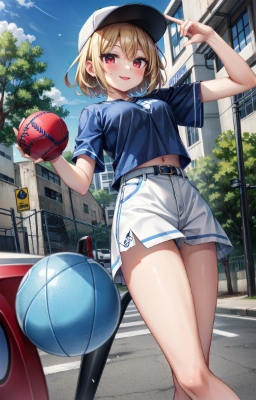 んー？わたしとバスケで勝負するの？
