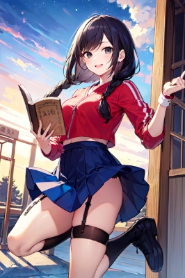 本を読む少女