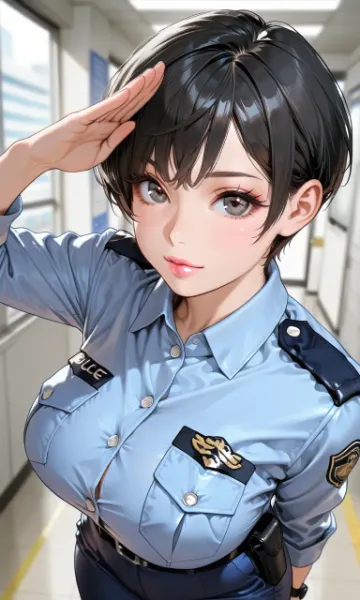いろいろな女性警察官