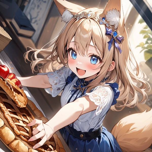 コン子とリンゴとアップルパイ