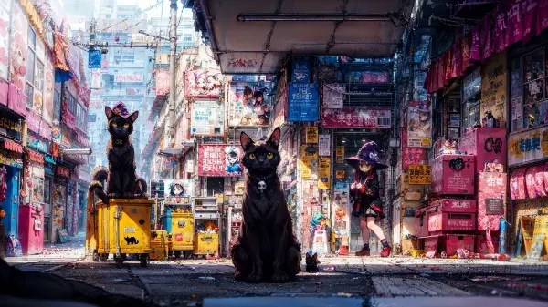 Black Cat Takes the Stage